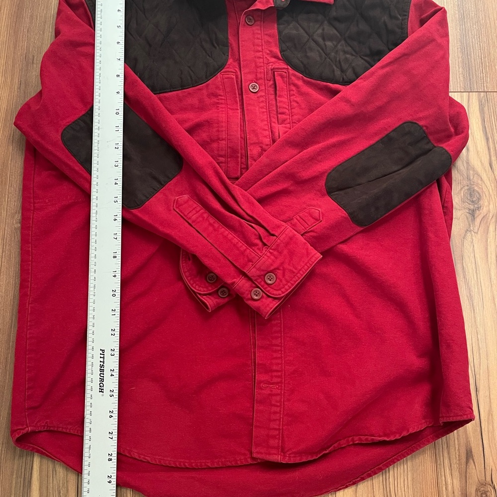 Red Quilted Men's Shirt